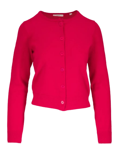 VINCE Scallop Trim Cardigan