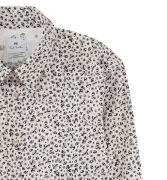 PAUL SMITH Langärmeliges, tailliertes Hemd mit Muster