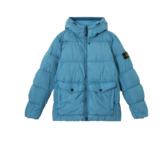 STONE ISLAND Parka corto in piumino RDS con tasche anteriori