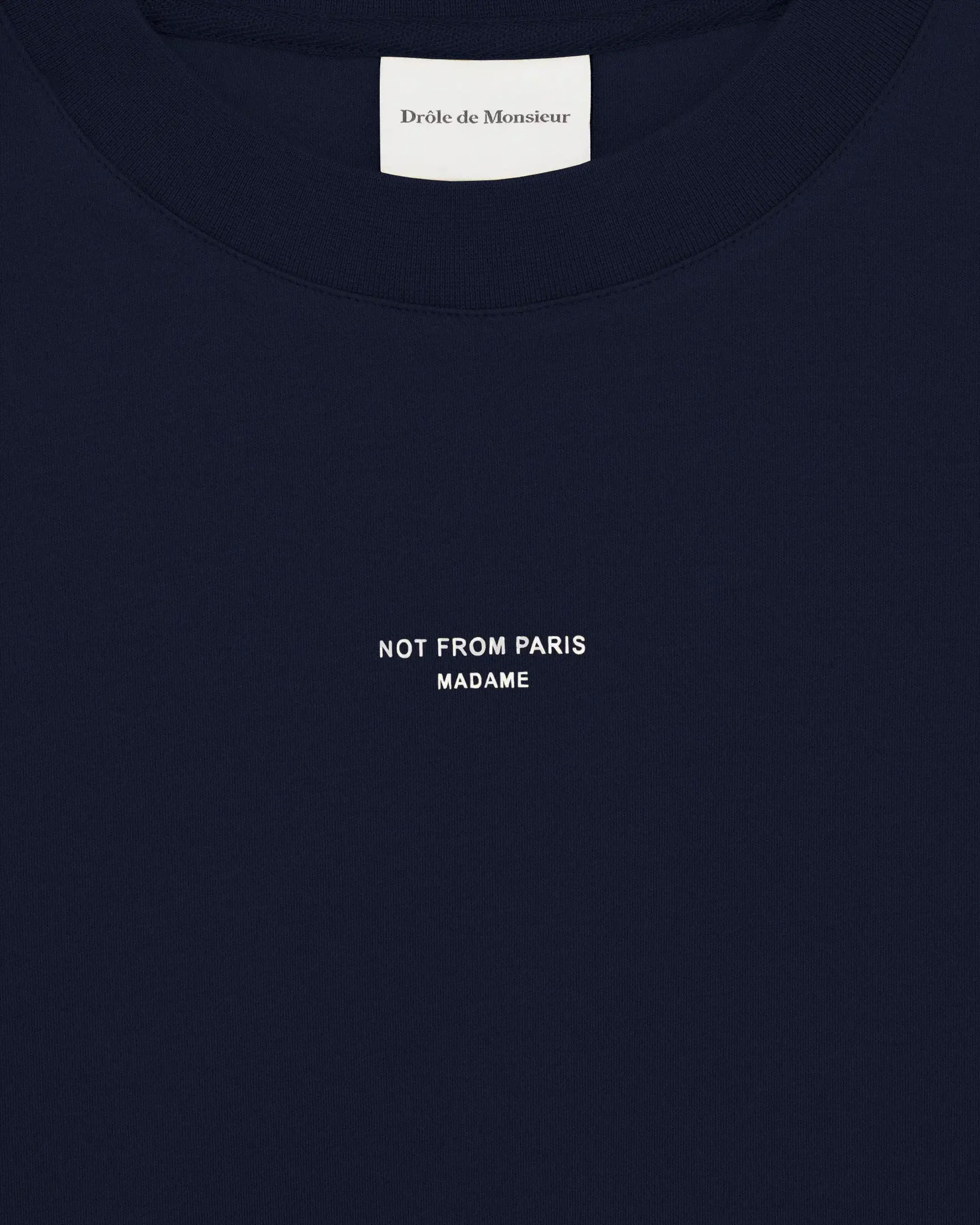 DRÔLE DE MONSIEUR Classic Slogan T-Shirt