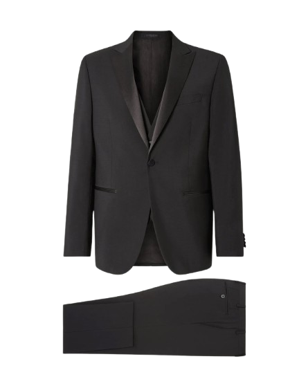 CORNELIANI CODE Anzug aus Faille-Wolle (Super 120s)