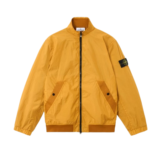 STONE ISLAND Stückgefärbte Crinkle Reps Jacke