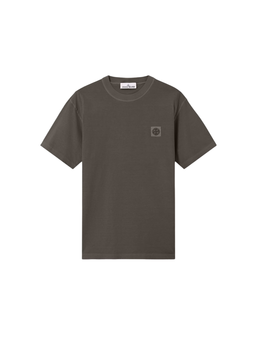 STONE ISLAND Short Sleeve T-Shirt In Cotton Jersey Garment Dyed