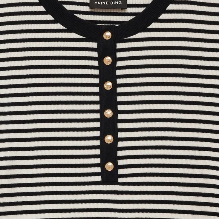 ANINE BING Alessia Long Sleeve Tee