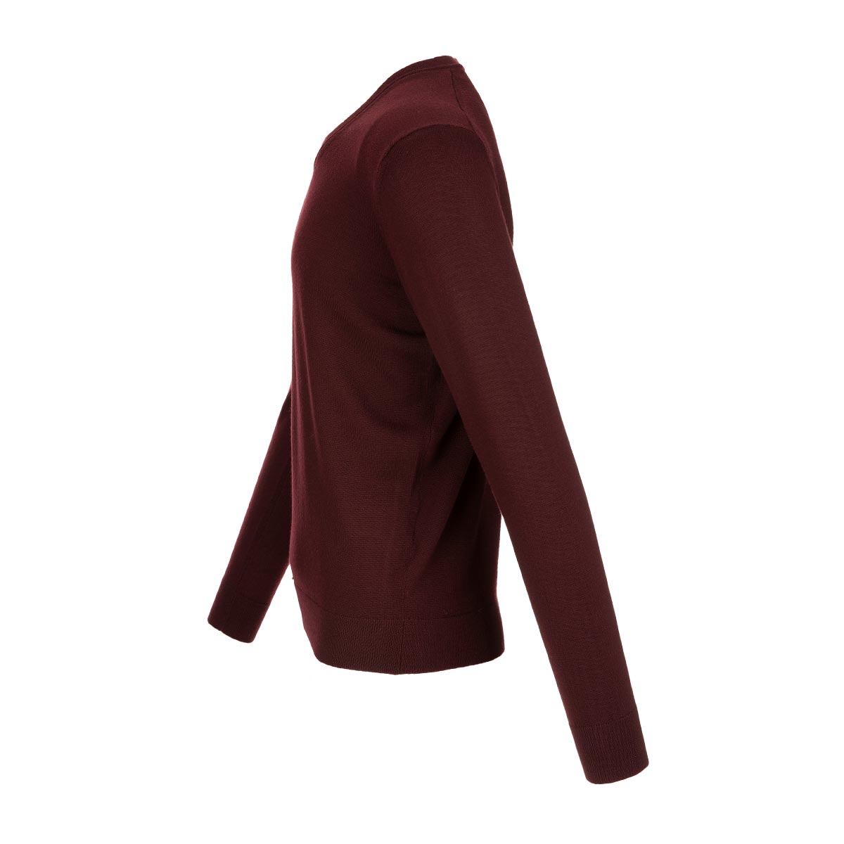 OZ BASIC Sweater uni V-Ausschnitt 100% Merino