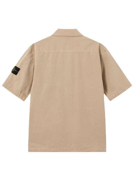 STONE ISLAND Camicia in tela di cotone biologico spazzolato