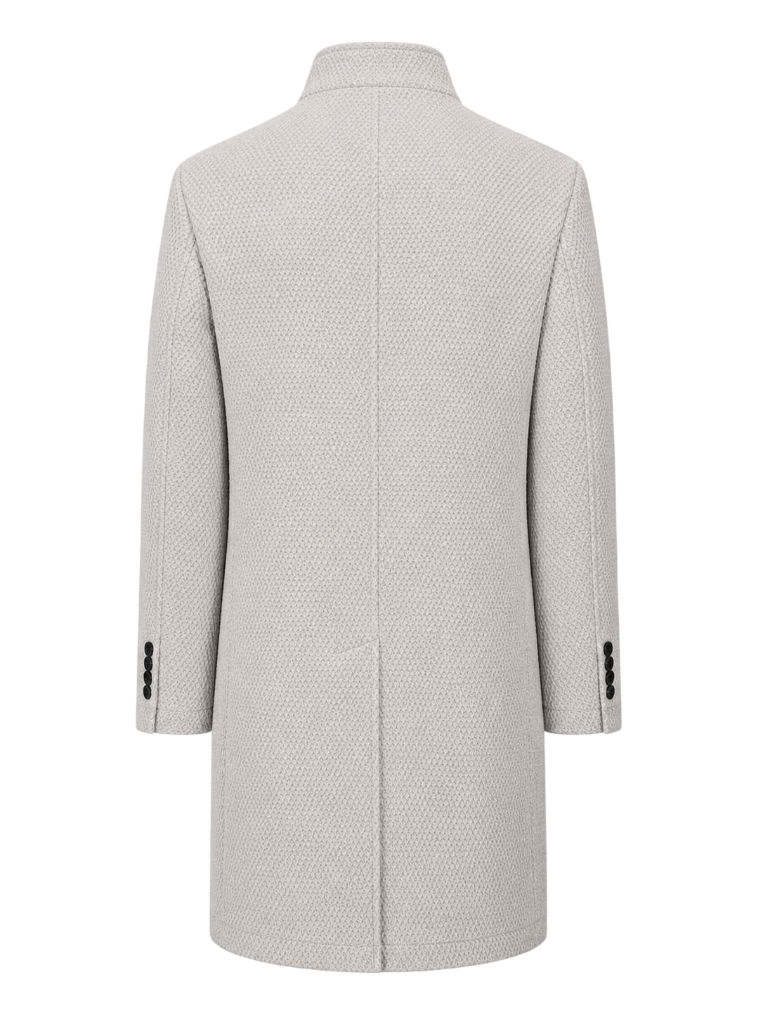 GIMO'S Long Wool Coat Yarn Dyed