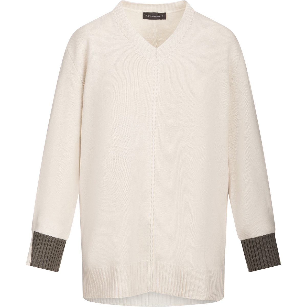 LORENA ANTONIAZZI Maglia con scollo a V LORENA ANTONIAZZI Maglia con scollo a V