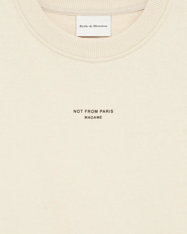 DRÔLE DE MONSIEUR Classic Slogan Sweatshirt