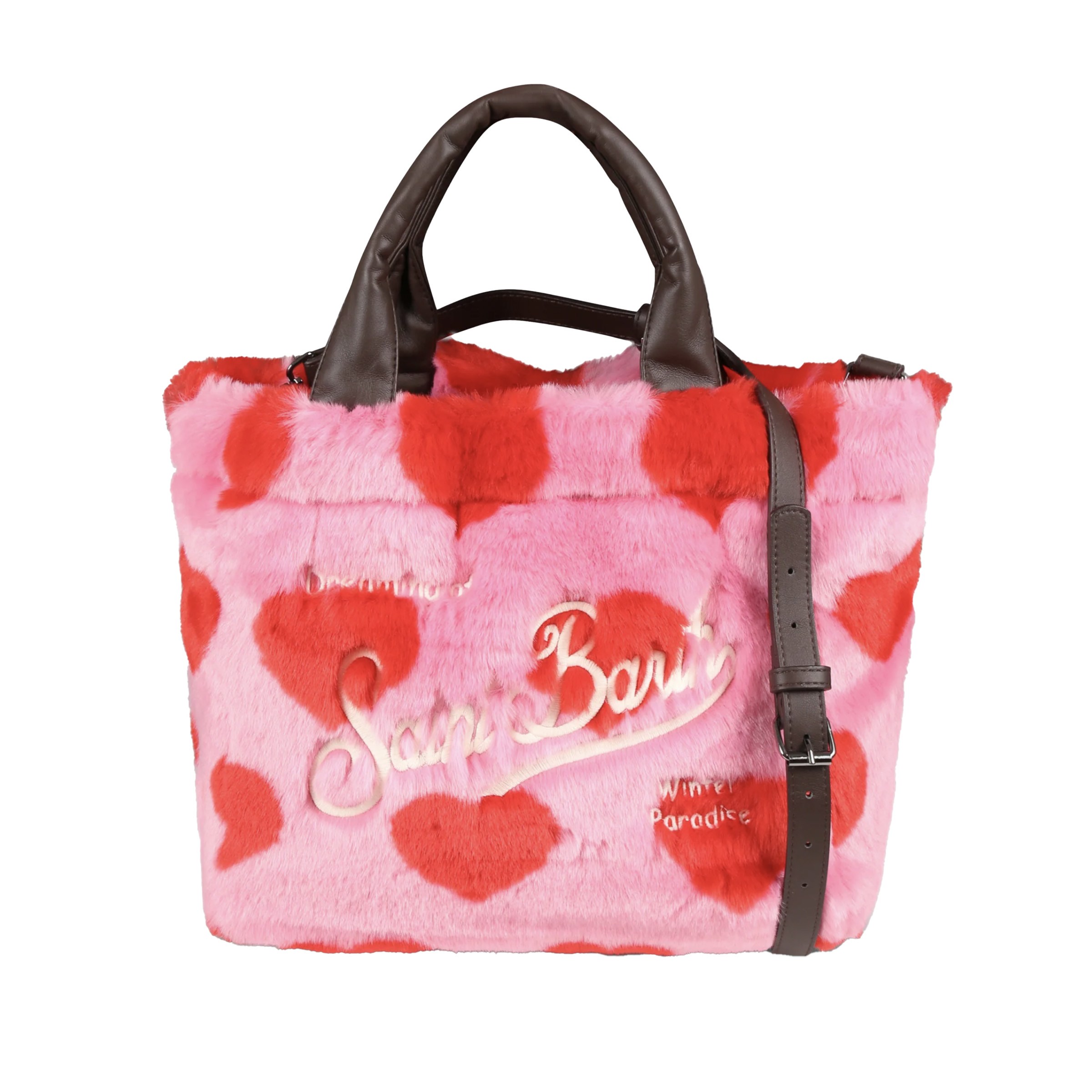 MC2 SAINT BARTH COLETTE SOFT FUR HEARTS MC2 SAINT BARTH COLETTE SOFT FUR HEARTS