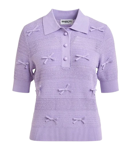 ESSENTIEL Polo in maglia con fiocchi Jarts