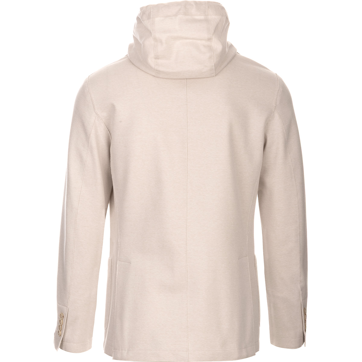 ELEVENTY Blazer in cotone leggero con zip intera interna staccabile e cappuccio