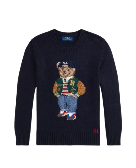 Ralph lauren polo sweater with bear shop
