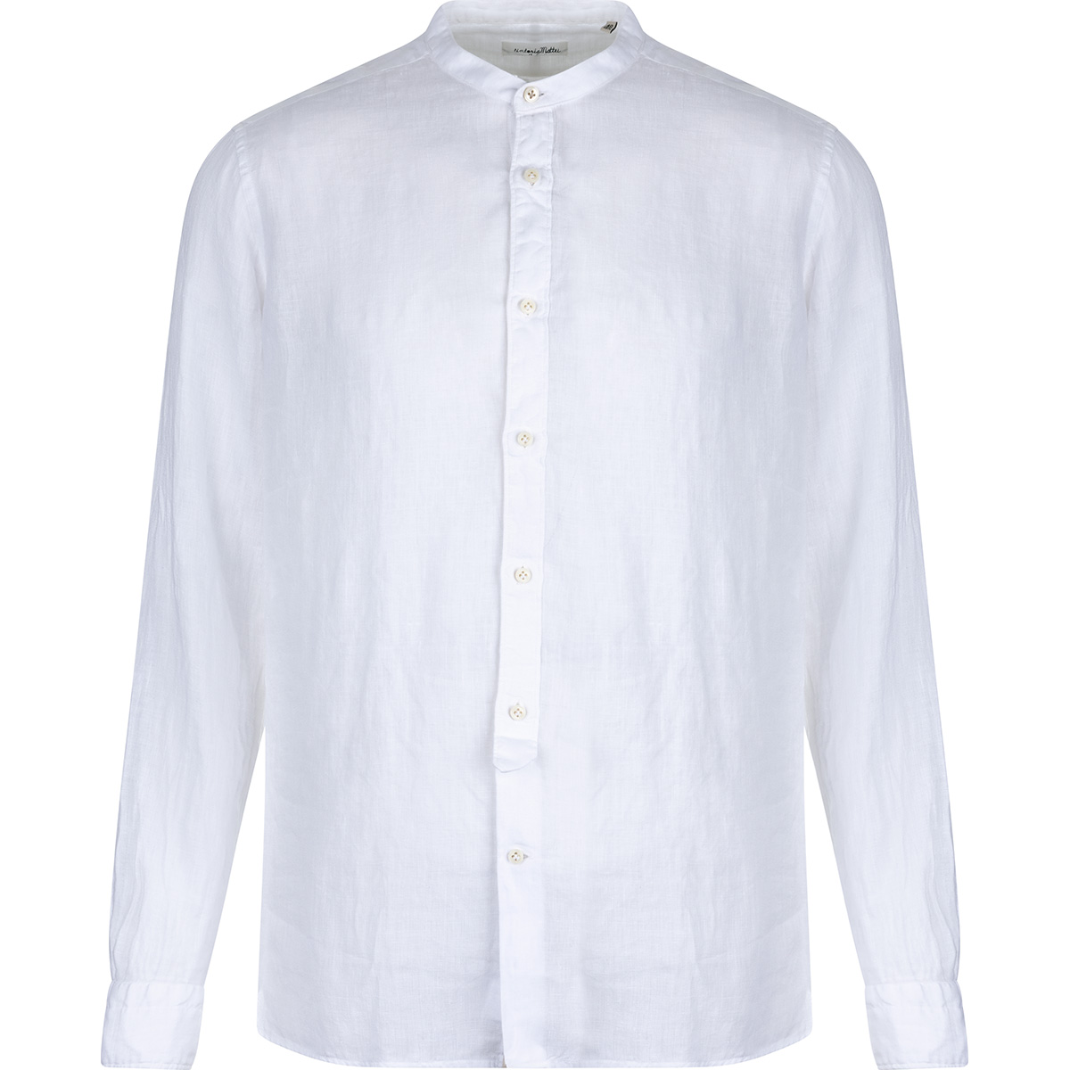 TINTORIA MATTEI Stand up collar casual Linen Shirt