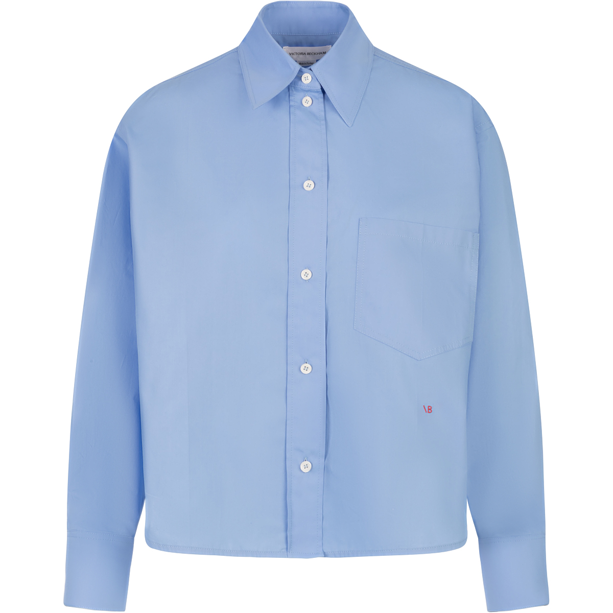 VICTORIA BECKHAM CROPPED LONG SLEEVE SHIRT