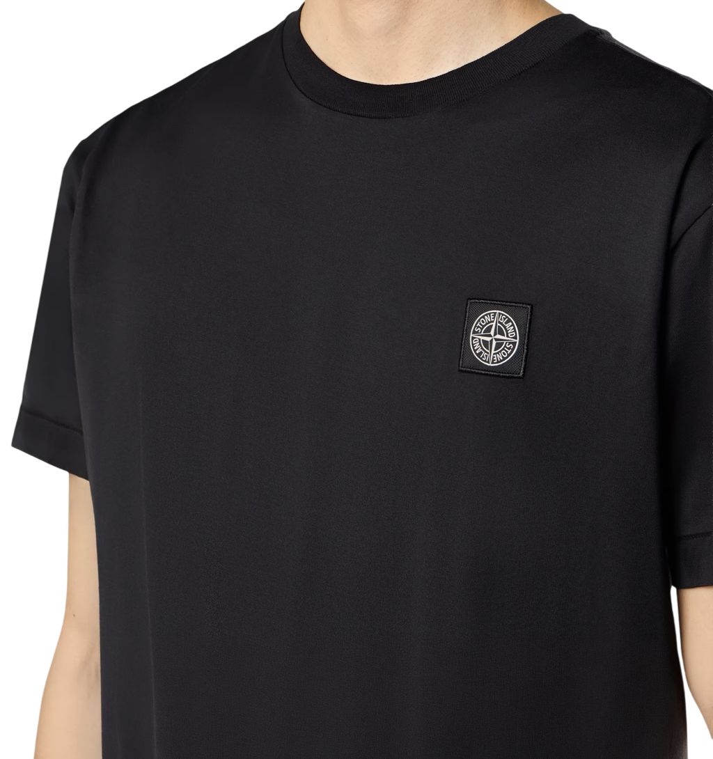 STONE ISLAND Short Sleeve T-Shirt In Cotton Jersey Garment Dyed