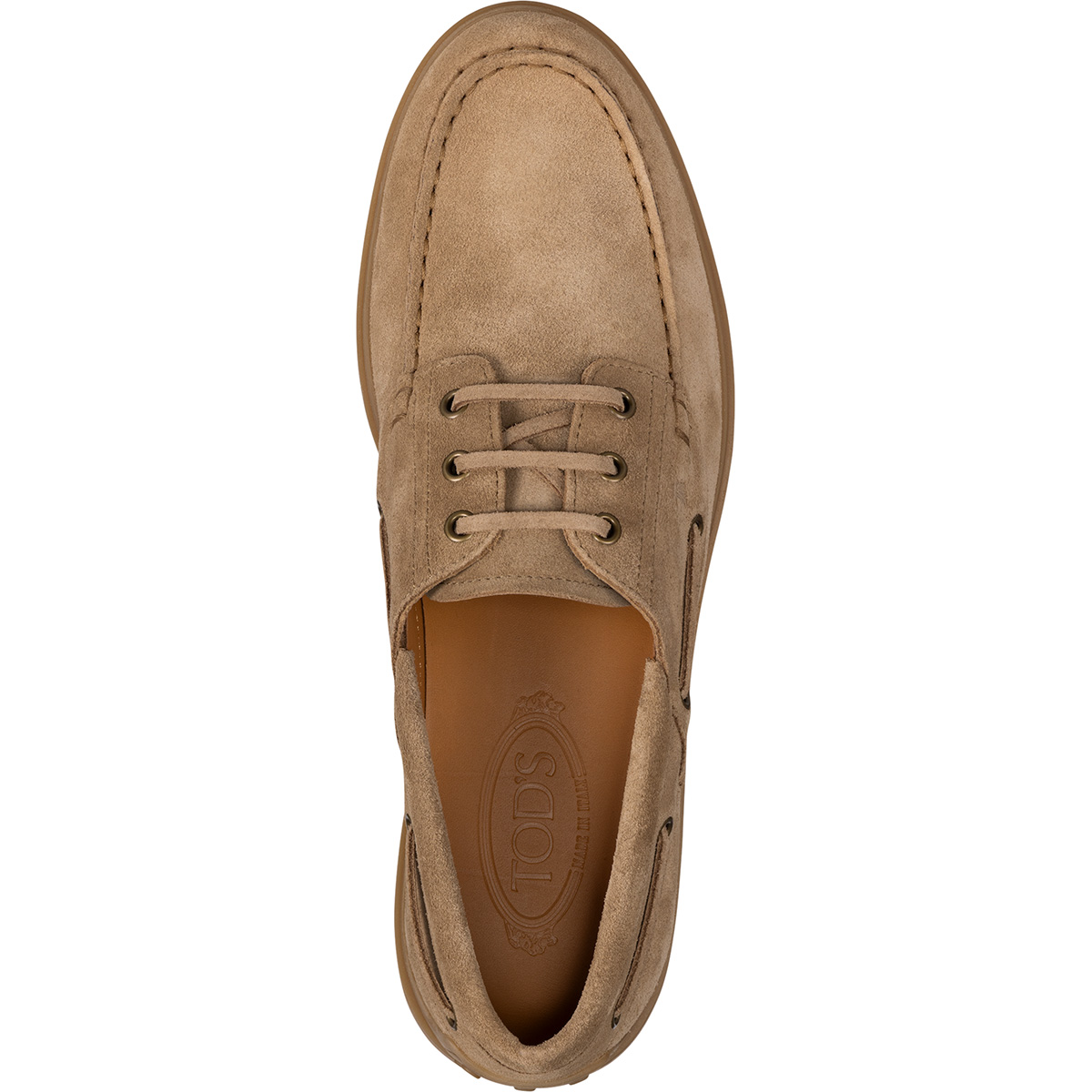 TOD'S Barca in pelle rovesciata