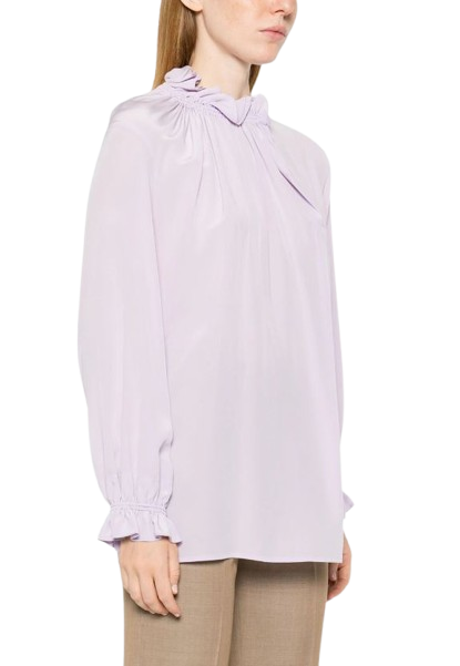 VICTORIA BECKHAM Ruffle Neck Blouse