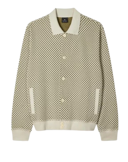 PAUL SMITH Cardigan Regular Fit con colletto a camicia