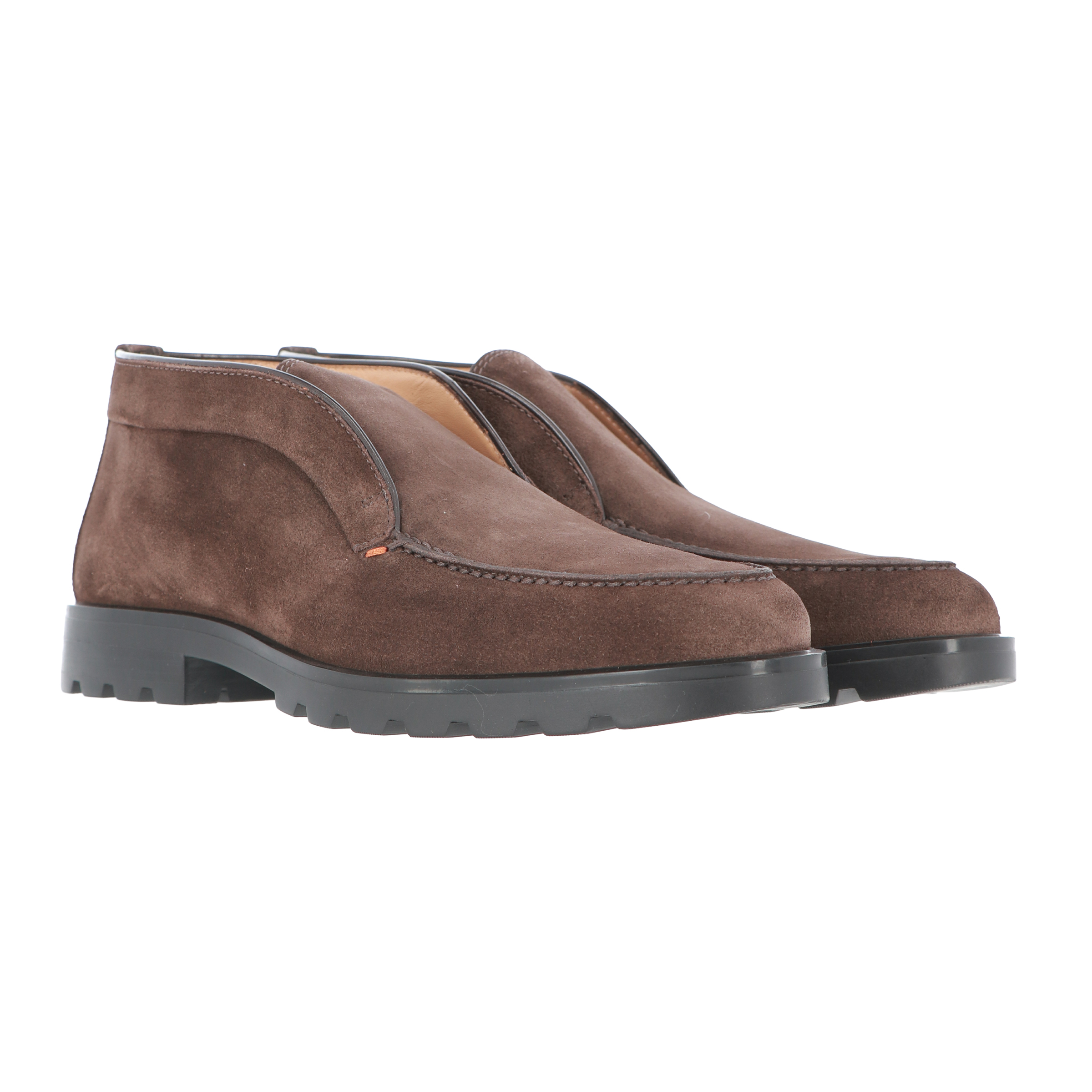 SANTONI Leather Desert Boot
