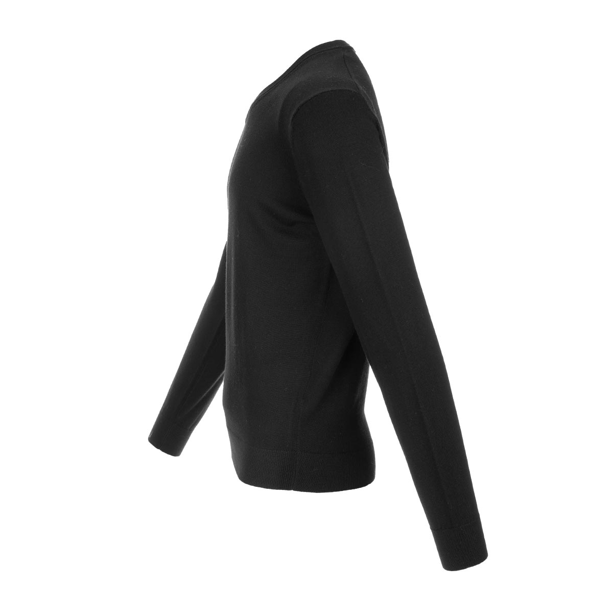 OZ BASIC Sweater uni V-Ausschnitt 100% Merino