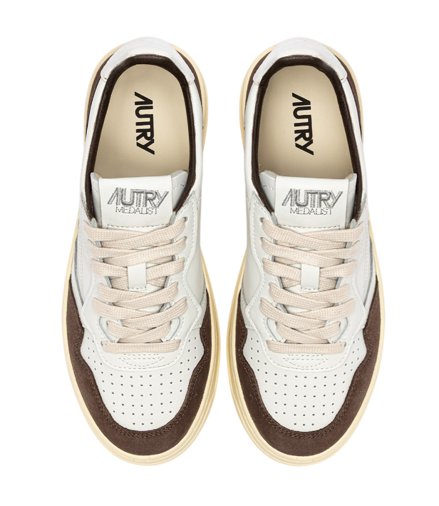AUTRY Medalist Low Soft Leather/Suede Sneaker