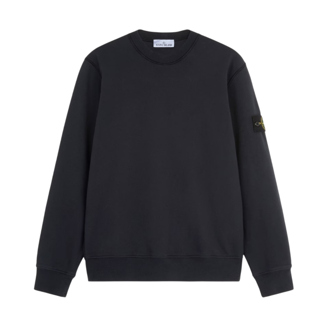 STONE ISLAND Crewneck Sweatshirt In Organic Cotton Fleece Garment Dyed
