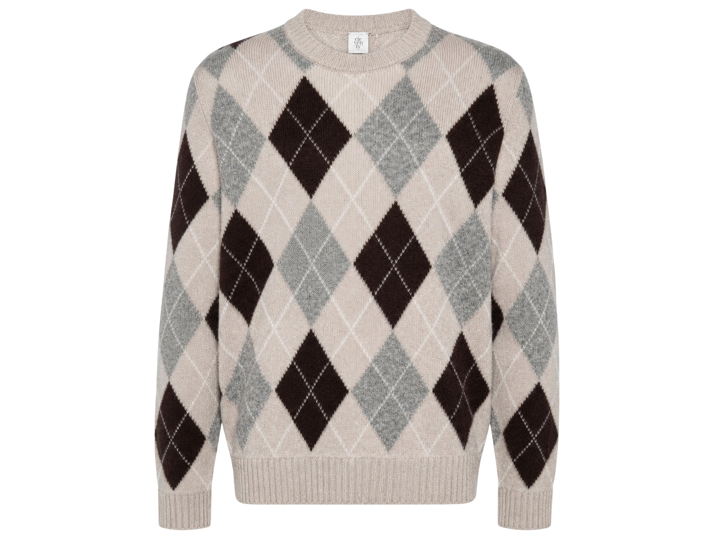 ELEVENTY CREW NECK SWEATER JACQUARD