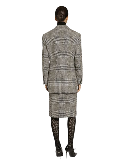 DOLCE & GABBANA CHECK TARTAN BLAZER