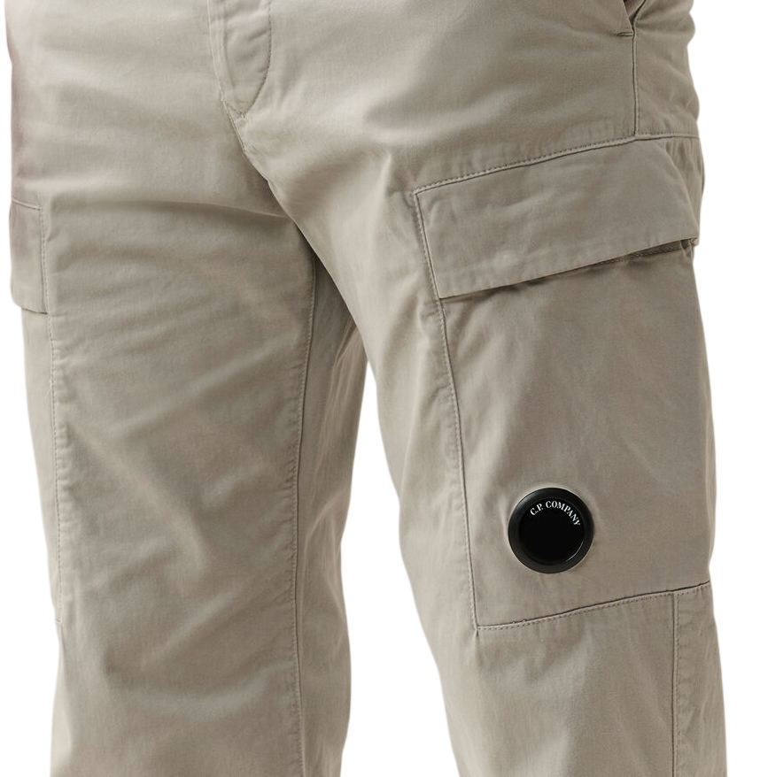C.P. COMPANY STRETCH SATEEN REGULAR CARGO PANTS