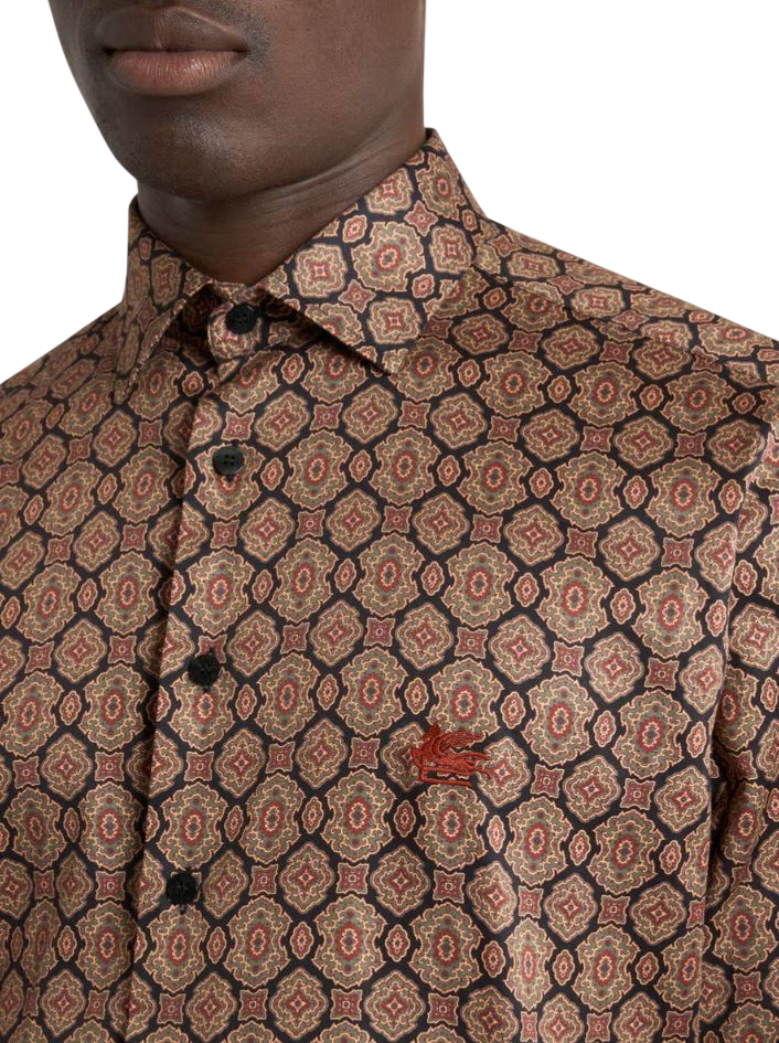 ETRO Sophisticated Slim Fit Shirt With Etro Paisley