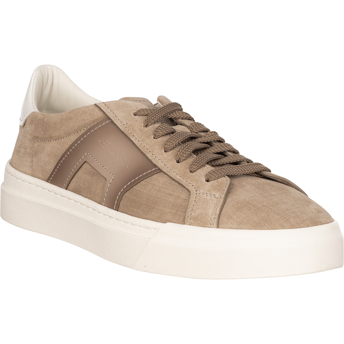 SANTONI Low-Top-Sneaker aus weichem Leder