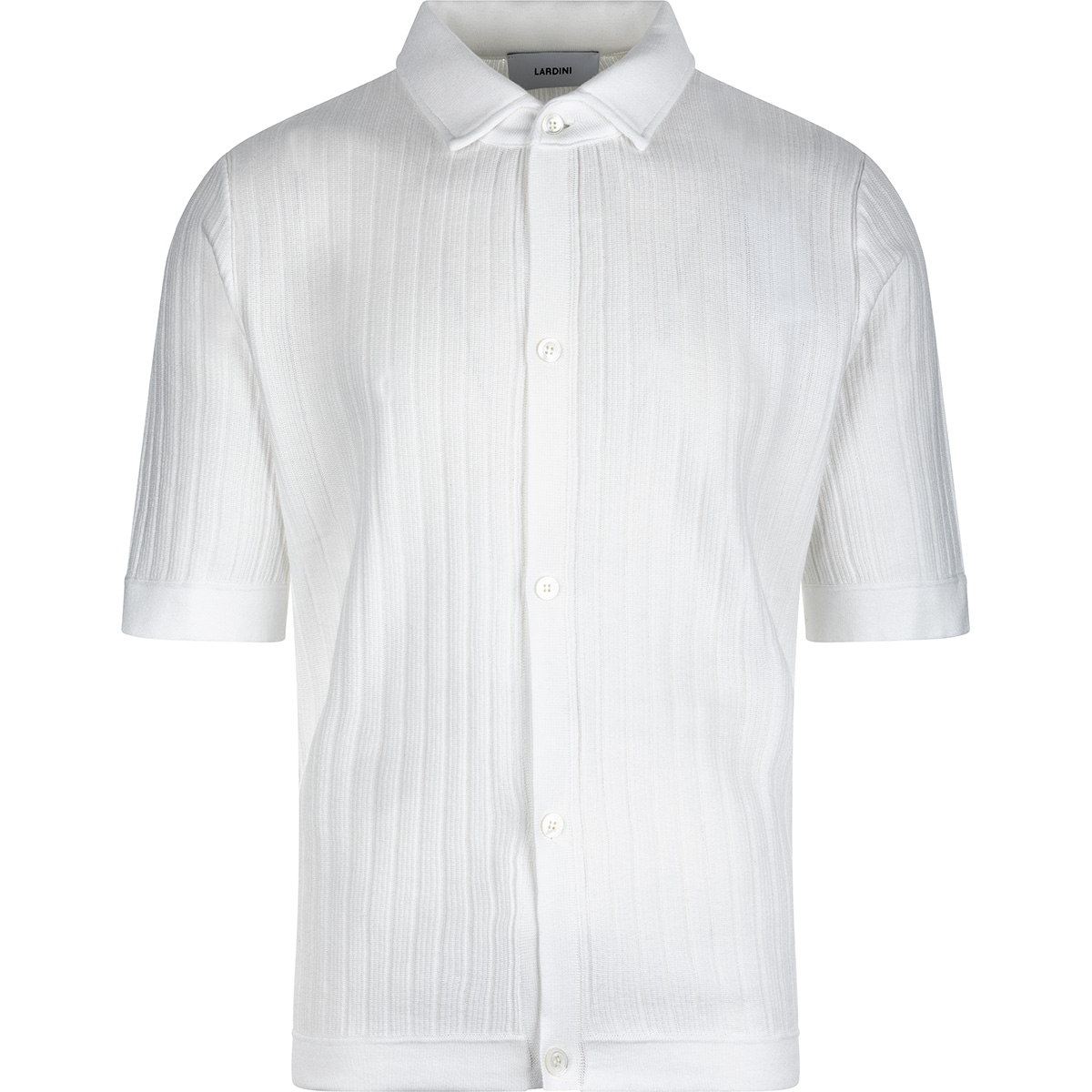 LARDINI Maglia in puro cotone a maniche corte