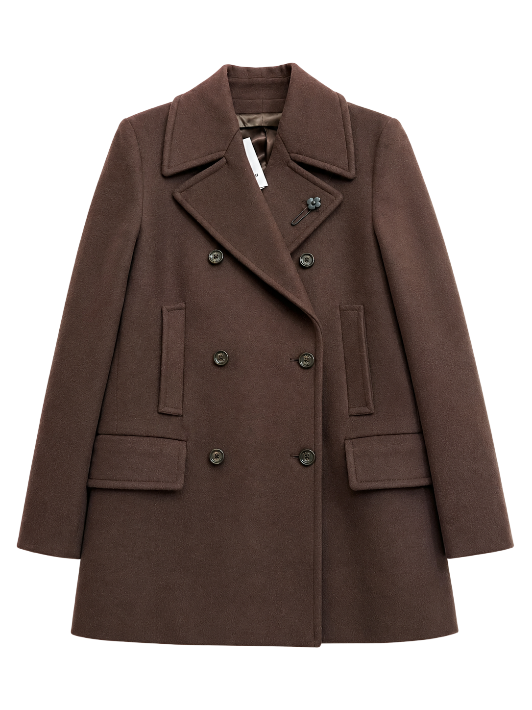 LARDINI Short Peacoat With Classic Look And Regular Fit