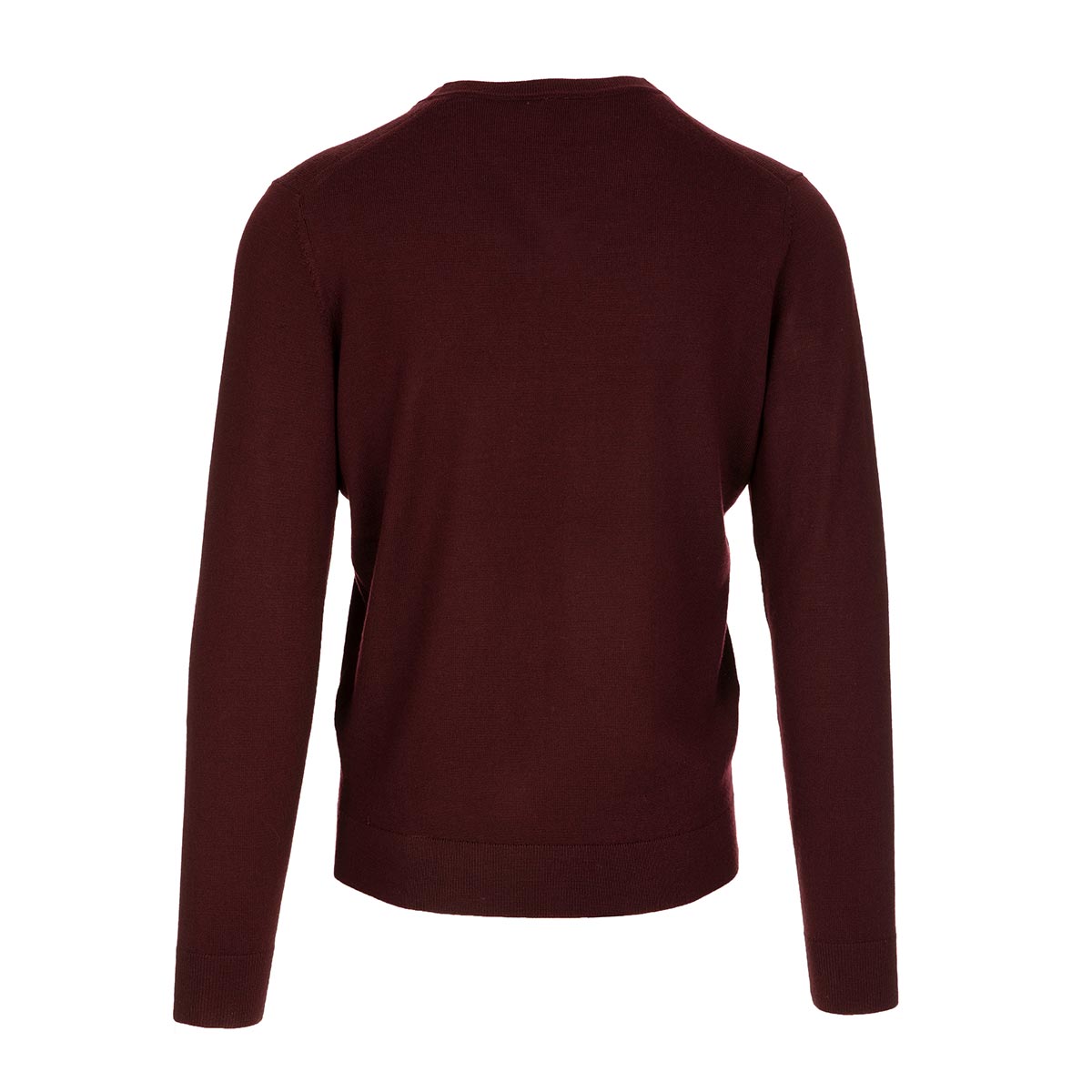 OZ BASIC Sweater uni V-Ausschnitt 100% Merino