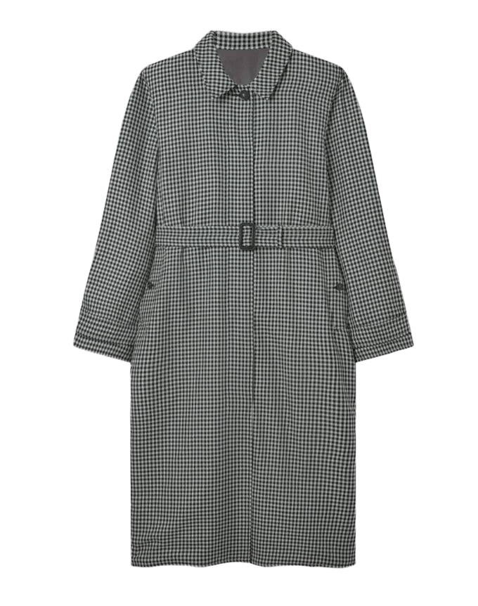 STELLA MCCARTNEY Checked Reversible Car Coat