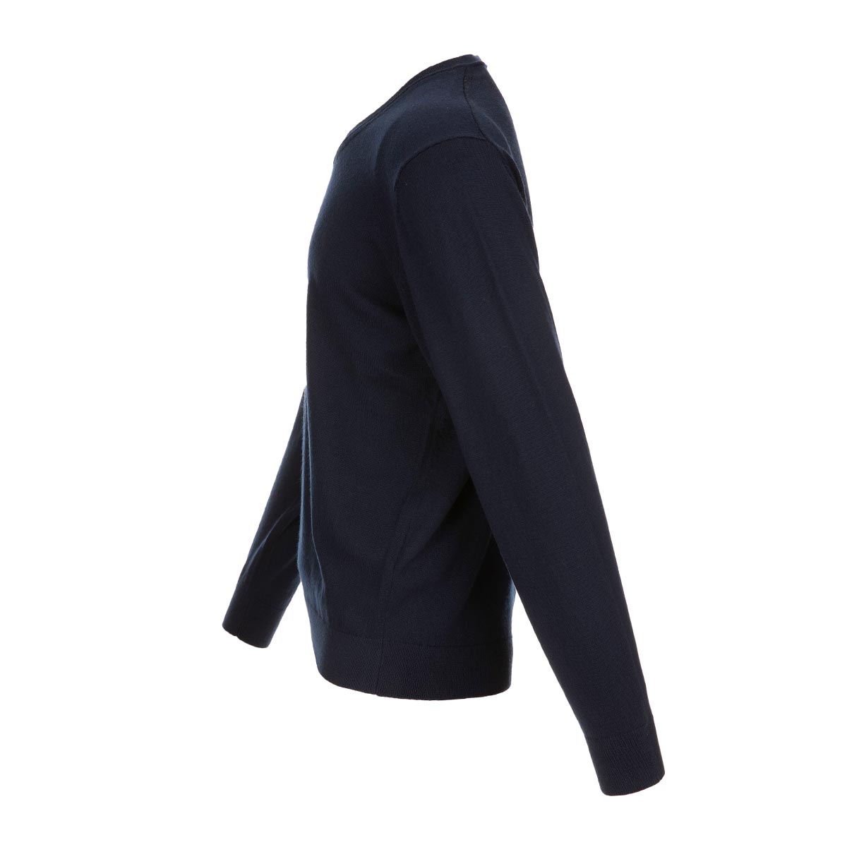 OZ BASIC Sweater uni V-Ausschnitt 100% Merino