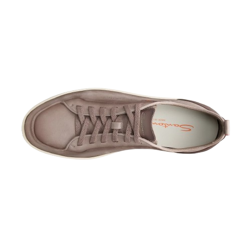 SANTONI Montecarlo Sneaker aus weichem Leder, niedrig geschnitten