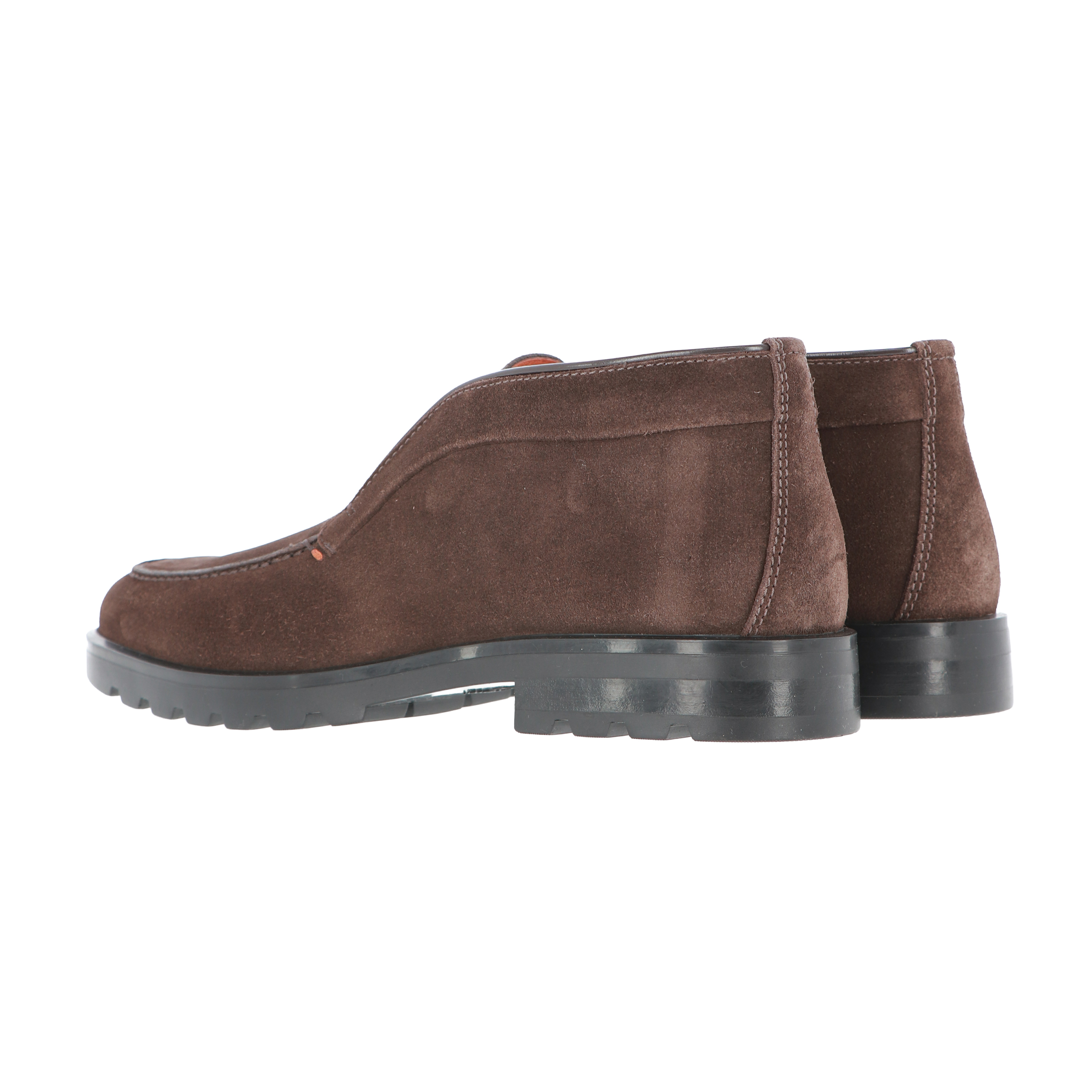SANTONI Leather Desert Boot