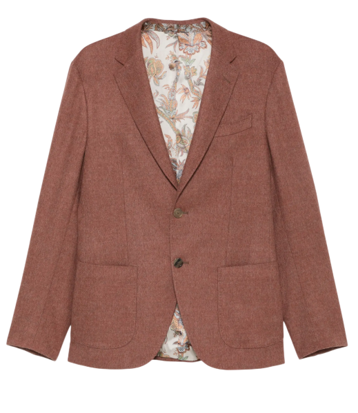 ETRO Refined Blazer With Etro Paisley Lining