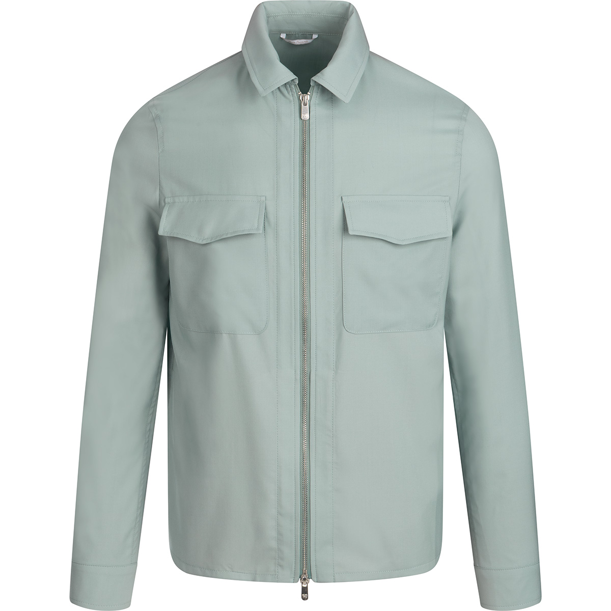 MARCO PESCAROLO Giacca di lusso Tasche frontali con cerniera lana e seta