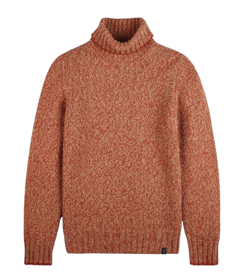 Burnt orange turtleneck mens clearance