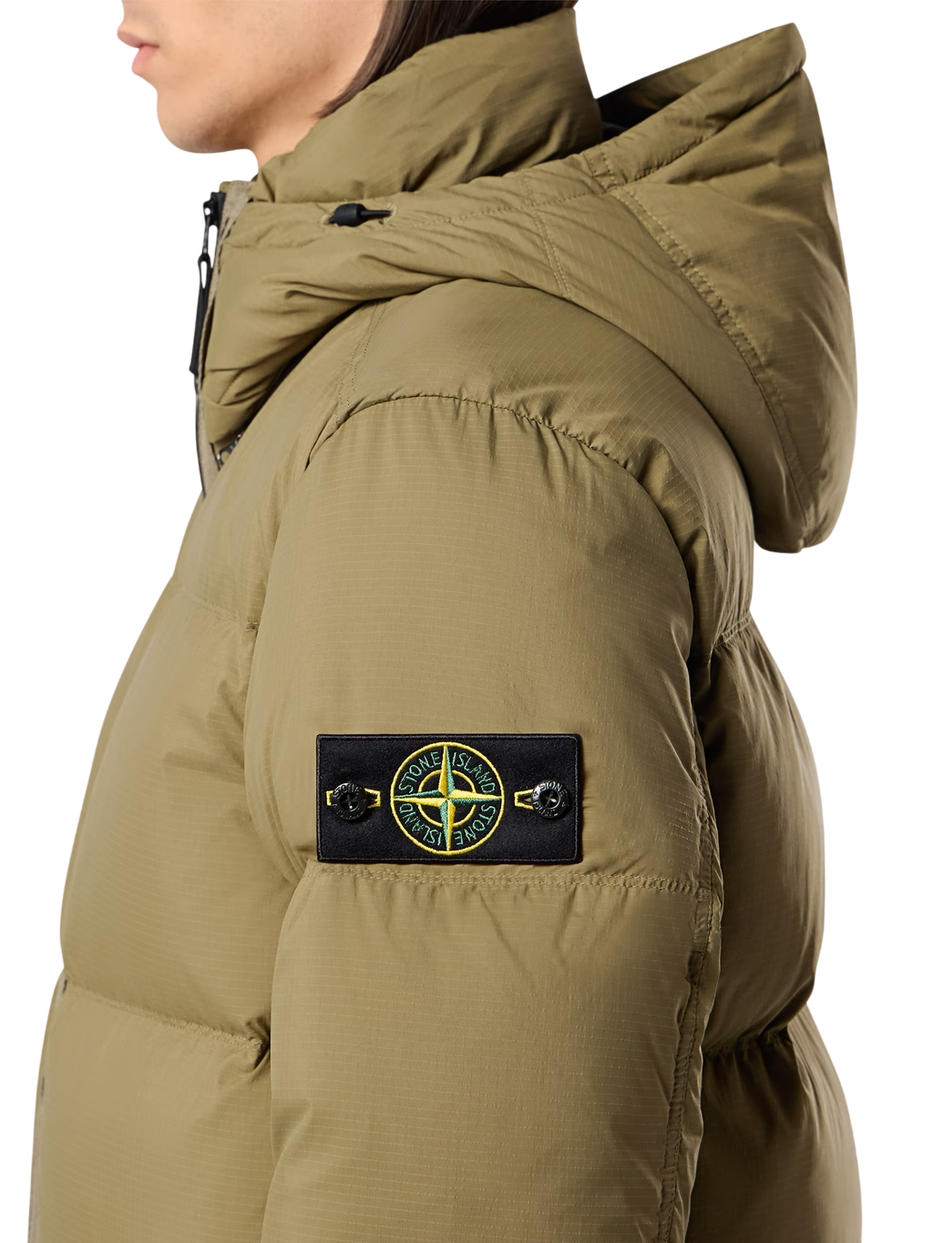 STONE ISLAND Cordura Ripstop Nylon Down Jacket With Hood
