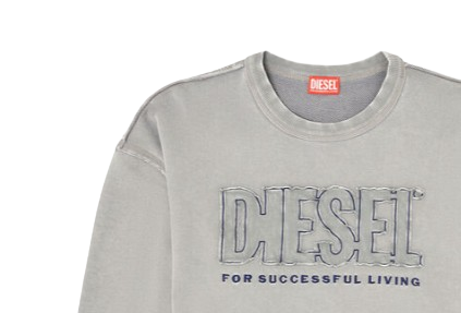 DIESEL Felpa girocollo vestibilità rilassata