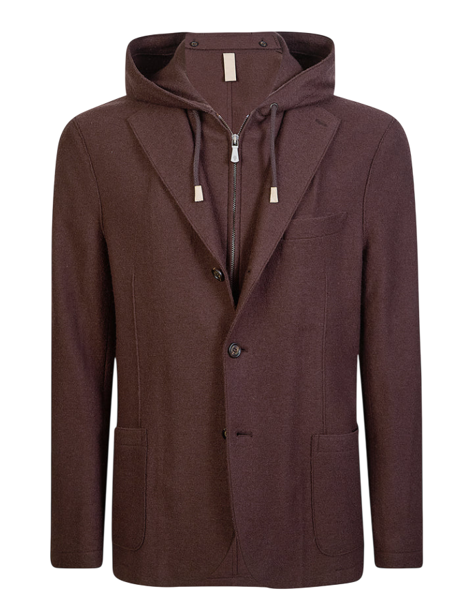 ELEVENTY Single Breasted Jacket With Chest Pocket