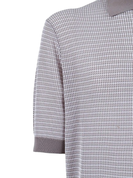 BALLANTYNE Polo manica corta in puro cotone Punto Tricolore