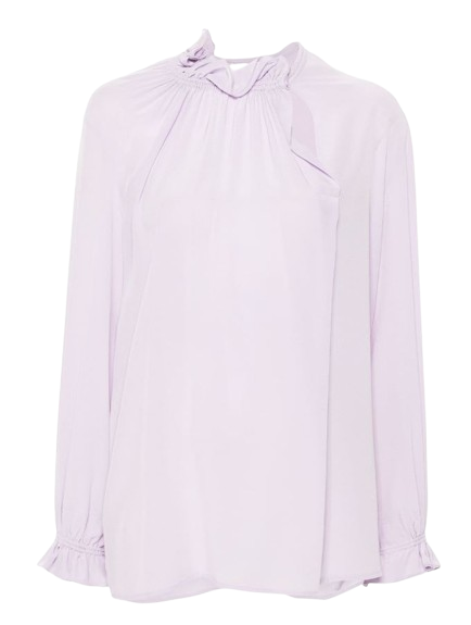VICTORIA BECKHAM Ruffle Neck Blouse