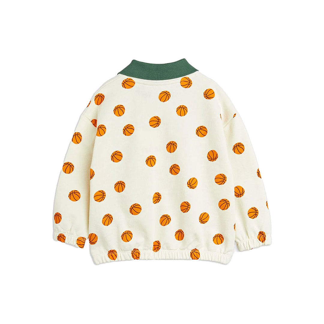 MINIRODINI Basketball Collar Sweatshirt