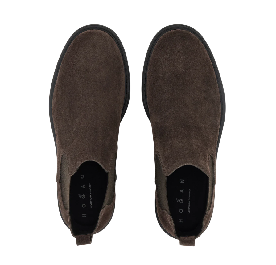 HOGAN High Top Boot H704 Chelsea Suede