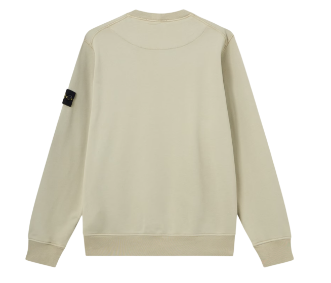 STONE ISLAND Crewneck Sweatshirt In Organic Cotton Fleece Garment Dyed